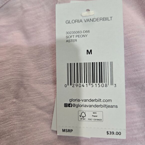 Gloria Vanderbilt* Button-up Long Sleeve Shirt* Color: Soft Peony* Size: M - Picture 10 of 10